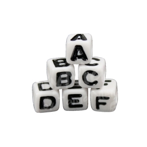 (Bild für) 7mm Buchstabenwürfel 15 Stück
