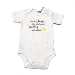 (Bild für) Baby Body "Nachts erreichbar" Weiß
