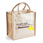 (Bild für) Jutetasche groß "Wunderland"